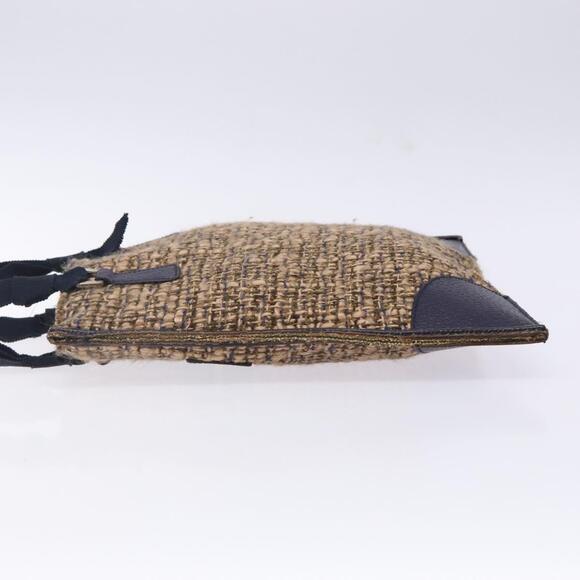 PRADA Hand Bag Tweed Beige Silver - Picture 5 of 13